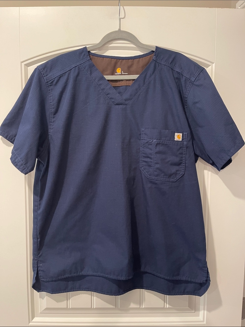 Carhartt Navy Blue Women’s Scrubs Top Large